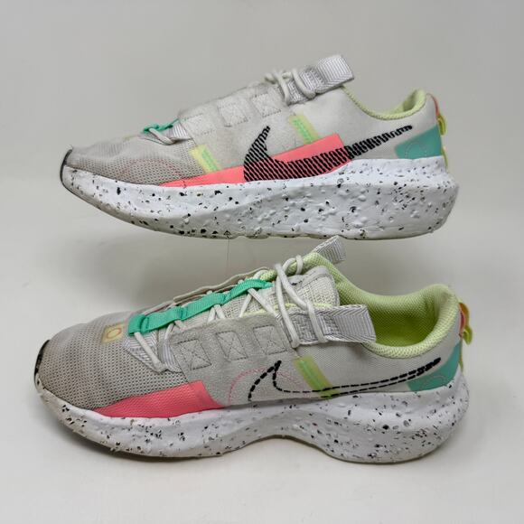Nike Crater Impact Run Shoe Womens 8 White Green Sporty Sturdy I.9.3 Lightweight - Picture 4 of 15